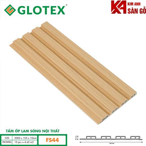 Tấm Ốp Lam 4 Sóng Nội Thất Glotex FS-44